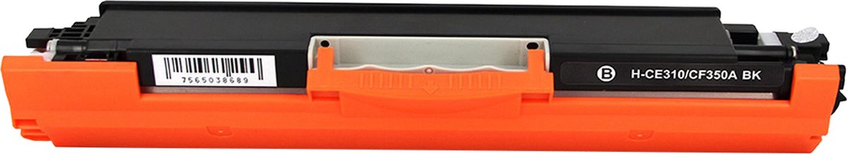 Image of Laser toner cartridge (Zwart) Geschikt voor HP 126A (CE310A) | Geschikt voor HP Color Laserjet Pro CP1020, CP1022, CP1023, CP1025, CP1026NW, CP1027NW, CP1028NW, CP1025, TopShot M275, M175A, M175NW