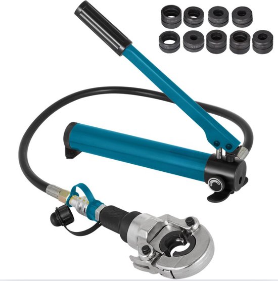 iCrimp Accukabelschoen krimptang voor 8, 6, 4, 2, 1, 1/0 AWG koperen kabelschoenen, met draadsnijder en stripper, batterijklem krimper