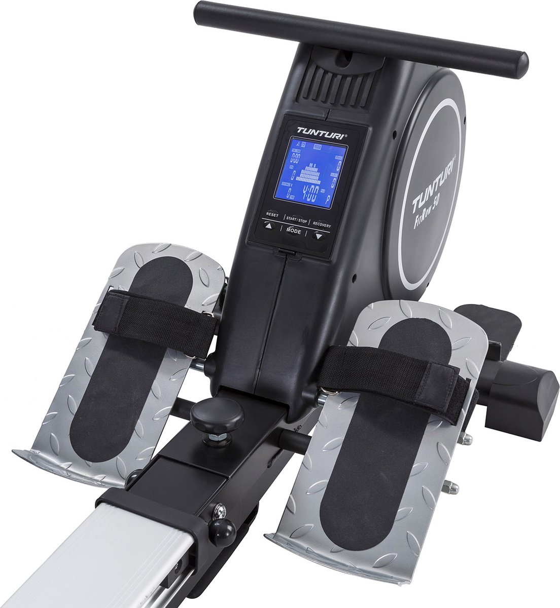 Afbeelding 2 van Tunturi Fitrow 50 Roeitrainer - Roeimachine Fitness - Inklapbaar roeiapparaat - 16 Weerstandsniveaus - Luchtweerstand