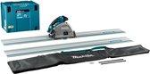 Bol.com Makita SP001GZ06 Accu Invalcirkelzaag AWS XGT 40V Max + Geleiderail (2st.) Koppelstrip en Tas Basic Body in Mbox aanbieding