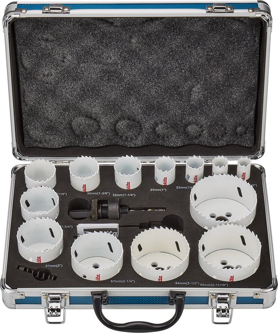 Makita D-47307 Ensemble de scie cloche 16 pièces 1 jeu