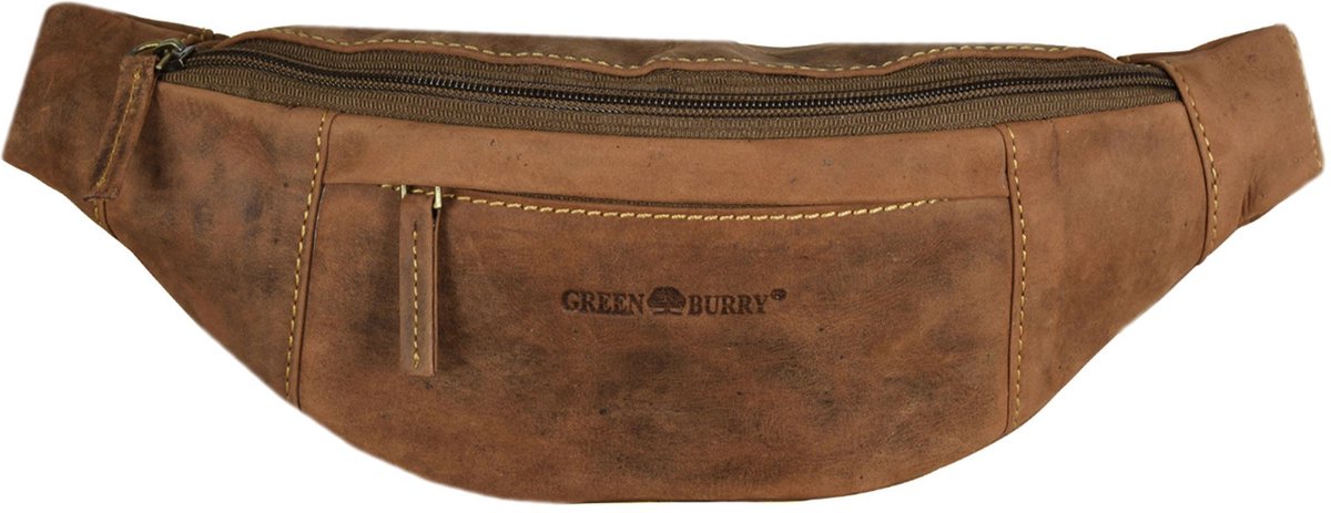 GREENBURRY gordeltas schoudertas Vintage Beltbag Brown bruine