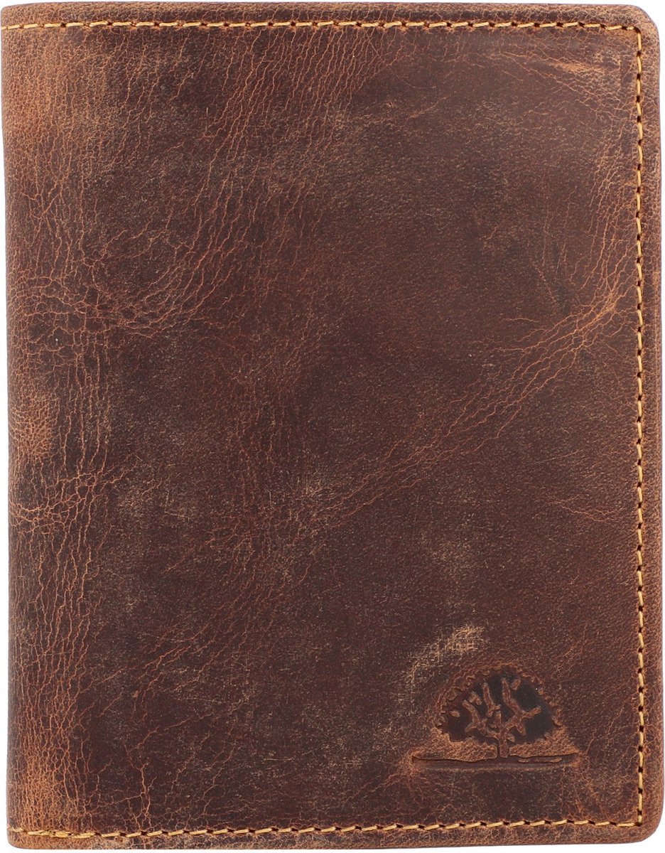 GREENBURRY portemonnee Vintage Wallet RFID Brown bruine