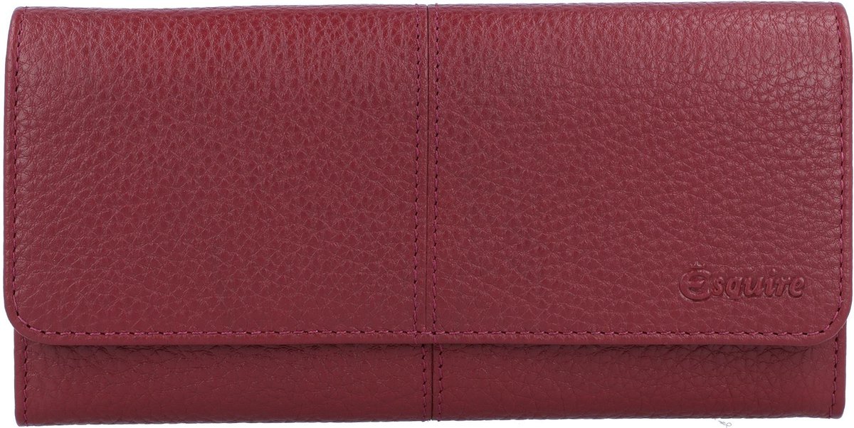 Esquire Verona Portemonnee RFID Leer 19 cm - Dames - Horizontaal - rot