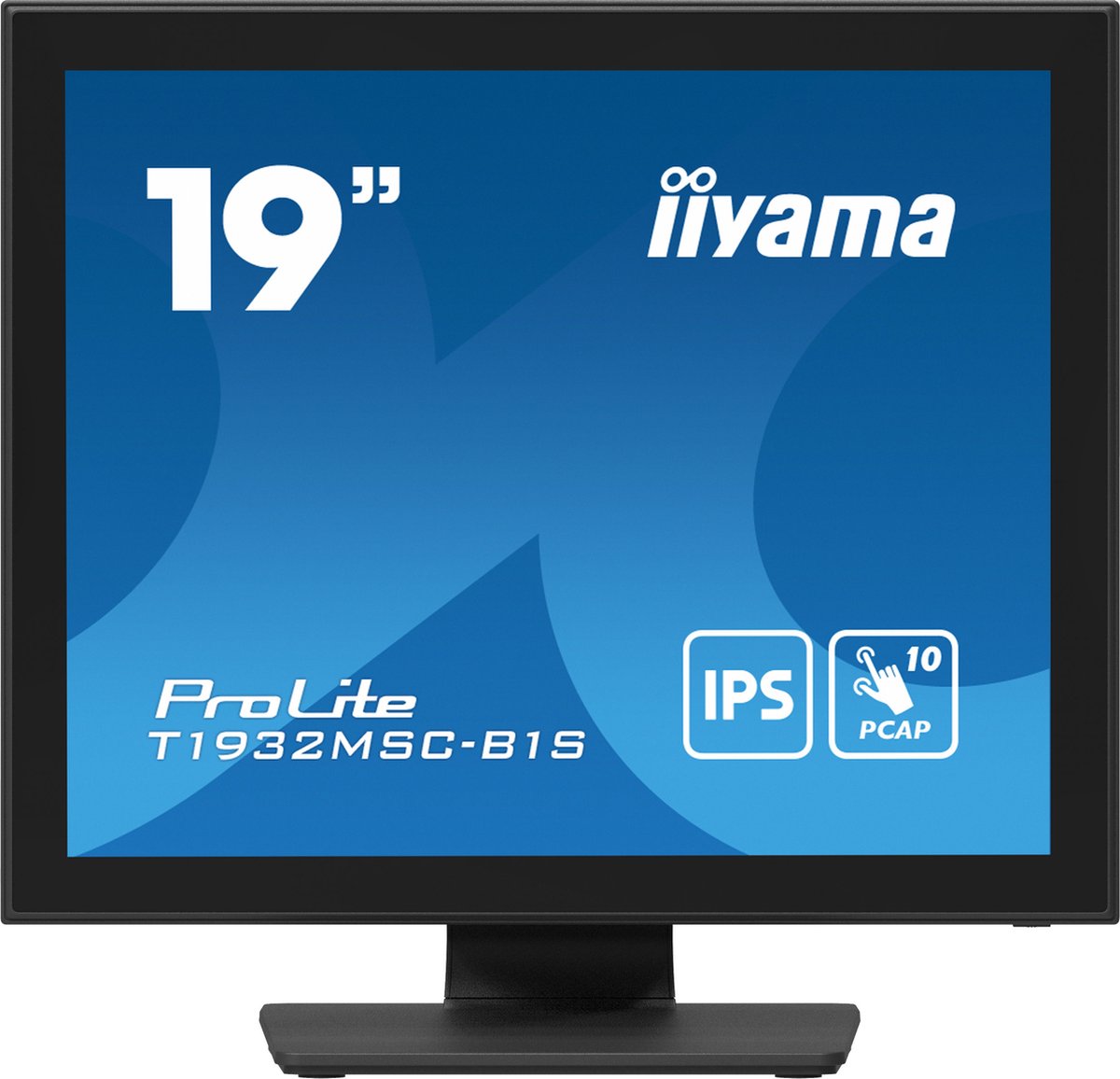 iiyama ProLite T1932MSC-B1S monitor Touch, VGA, HDMI, DisplayPort, Audio