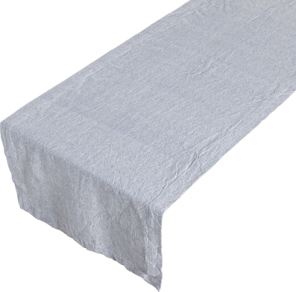Linen & More - Tafelloper 'Sara' (50cm x 140cm, Indigo Blue)