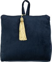 deurstopper fluweel navy 18cm
