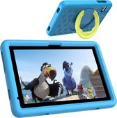 TinyPlay kindertablet PRO - 10 inch - Blauw - Tablet voor kinderen - Ook voor volwassenen - Octa-core processor - 6GB RAM - 128GB opslag - 8000 mAh batterij - Android 13 - Ouderlijk toezicht - kindertablet vanaf 3 jaar - 360° Stevige beschermhoes
