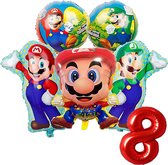 Super Mario ballon set - 60x44cm - Folie Ballon - Super Mario - Luigi - Game - Gaming - Playstation - Xbox- Themafeest - 8 jaar - Verjaardag - Ballonnen - Versiering - Helium ballon