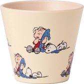 Quy Cup - 90ml Ecologische Reis Beker - Espressobeker "Peanuts Snoopy 7 Copertina” 7x7x7cm