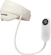 Oogmassage apparaat - Hoofdmassage - Massage Apparaat - Eye Massager - Verbeterd Slaapkwaliteit - Bluetooth - 5 Warmte standen - Beige