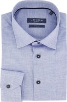Ledub slim fit overhemd - mouwlengte 72 cm - lichtblauw - Strijkvriendelijk - Boordmaat: 37