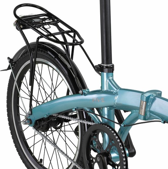 Pacto Five N7 Vouwfiets Blauw Shimano Nexus 7v Terugtraprem Plooifiets 20 inch Aluminium Folding Bike van PACTO — afbeelding 5