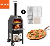 Vevor® Pizza Pellet Oven - Houtgestookte Pizza Oven - Pizza Bbq - Pizzaoven - Voor Buiten - Steenoven