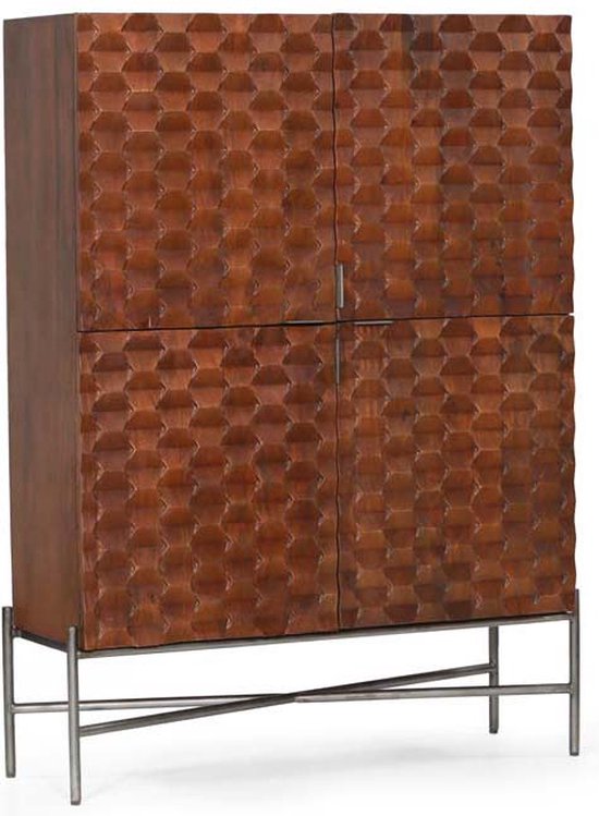 Tower Living opbergkast Paola 130x45x180 cm mangohout