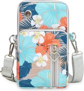 Telefoontas - dames - Hawaii - waterdicht - sporten - telefoon en portemonnee - afneembare schouderband