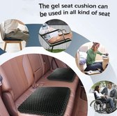 Gel zitkussen, bureaustoel kussen, verlichting stuitbeen druk, comfortabel en ademend, voor auto/kantoor/thuis/rolstoel