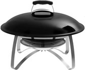 Outdoor Fire Bowl | Fire Bowl With Lid | Heat Resistant Handles - Black (2750)