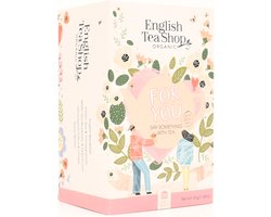 English Tea Shop - For You - Say Something With Tea - -Geschenk thee Biologisch - assortiment thee - 20 theezakjes