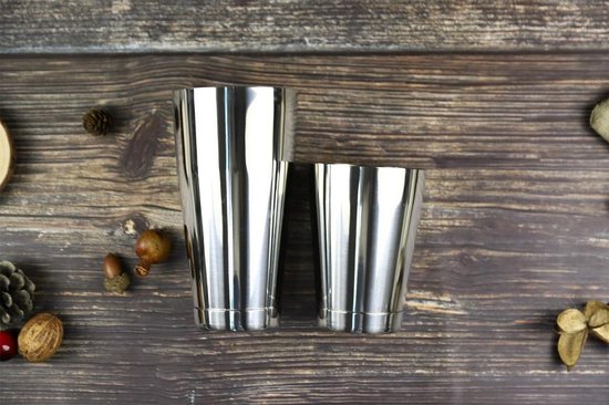 SKY FISH Cocktailshaker, 8-delige bartenderset, met roestvrijstalen standaard, perfect voor het maken van cocktails thuis