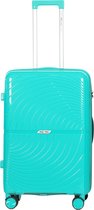 A To Z Traveller Brujas - Reiskoffer 65cm - Polypropyleen - 60L - Turquoise - TSA Slot