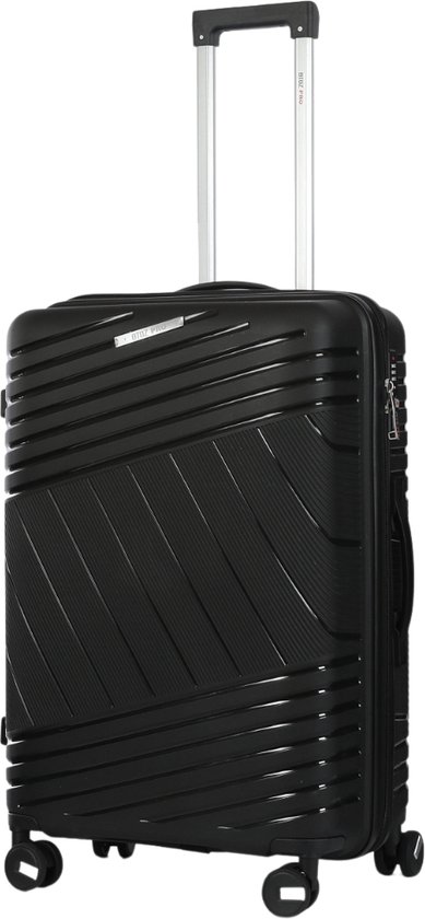 A To Z Traveller Gante - Reiskoffer 71cm - Polypropyleen - 65L - Zwart - TSA Slot