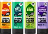 Original Source Showergel - Douchegel - Juicy Mango - Zingy Lime - Tingly Mint & Tea Tree - Lavender & Tea Tree