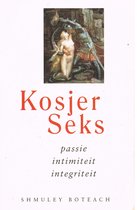 Boekomslag met de titel Kosjer Seks, passie, intimiteit, integriteit. Afbeelding van een ridder en een vrouw.