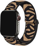 Innerlight® Nylon - Imprimé Tigre - 38/40/41 mm - Bracelet en nylon adapté à Apple Watch - Convient comme bracelet Apple Watch pour les séries 1/2/3/4/5/6/7/8/9/SE