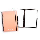 Bambook Colourful uitwisbaar notitieboek - Roze - A4 - Dotted pagina's - Duurzaam, herbruikbaar whiteboard schrift - Met 1 gratis stift