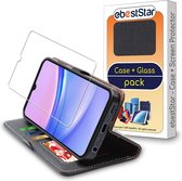 ebestStar - Hoes voor Samsung Galaxy A15, A15 5G, Wallet Etui, Book case hoesje, Zwart + Gehard Glas
