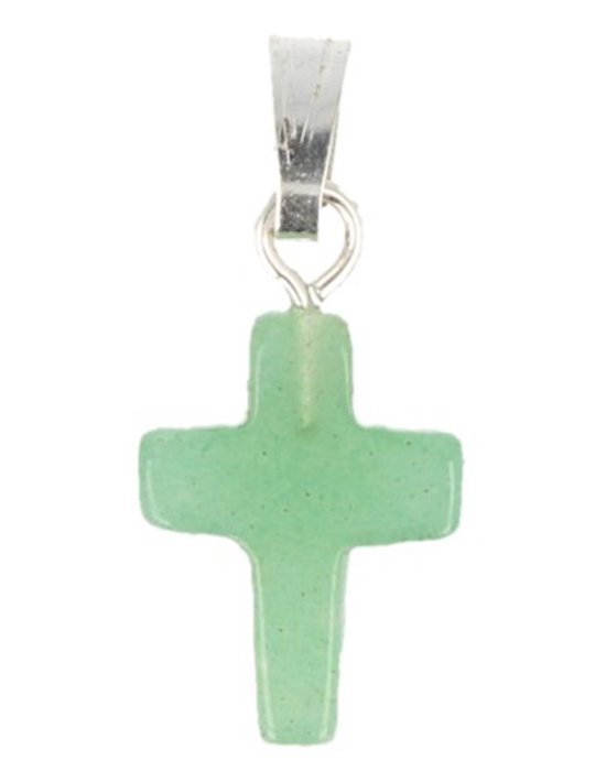 Pendentif croix Aventurine - Gemme