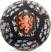 Nederlands Elftal Voetbal - Zwart - Maat 5 - EK Voetbal 2024 - Officiële KNVB Bal