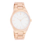 OOZOO Timepieces - Rosé goudkleurige horloge met rosé goudkleurige roestvrijstalen armband - C10343
