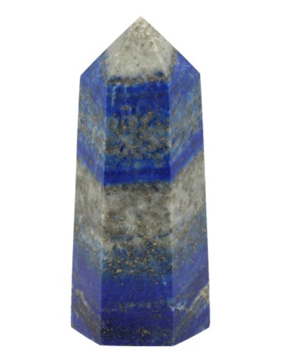 Ruben Robijn Lapis Lazuli edelsteen punt 7-8 cm Blauw