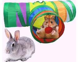 Konijnentunnel - Speeltunnel Voor Dieren - Konijnenspeelgoed - Konijnen Tunnel - Konijnen Speelgoed Knaagdier