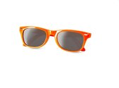 Nerd bril oranje met zwart glad