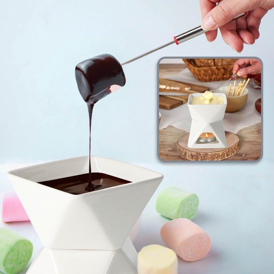 Mrs. Jones Elektrische Chocolade Smeltkroes - Doe-het-zelf Vormset Voor Melkchocolade Kaas Boter Snoep Mrs. Jones Elektrische Chocolade Smeltkroes - Doe-het-zelf Vormset Voor Melkchocolade Kaas Boter Snoep