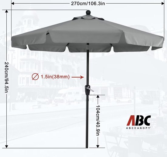 Patio Paraplu Vervanging Doek Waterdicht Strand Ze