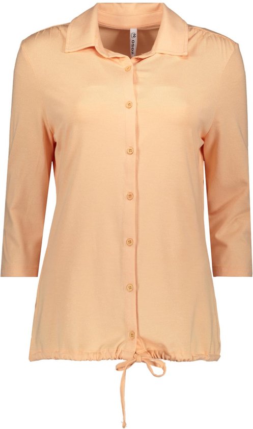 Zoso Blouse Beau Blouse With Spray Print 242 1020 Apricot Dames Maat - S