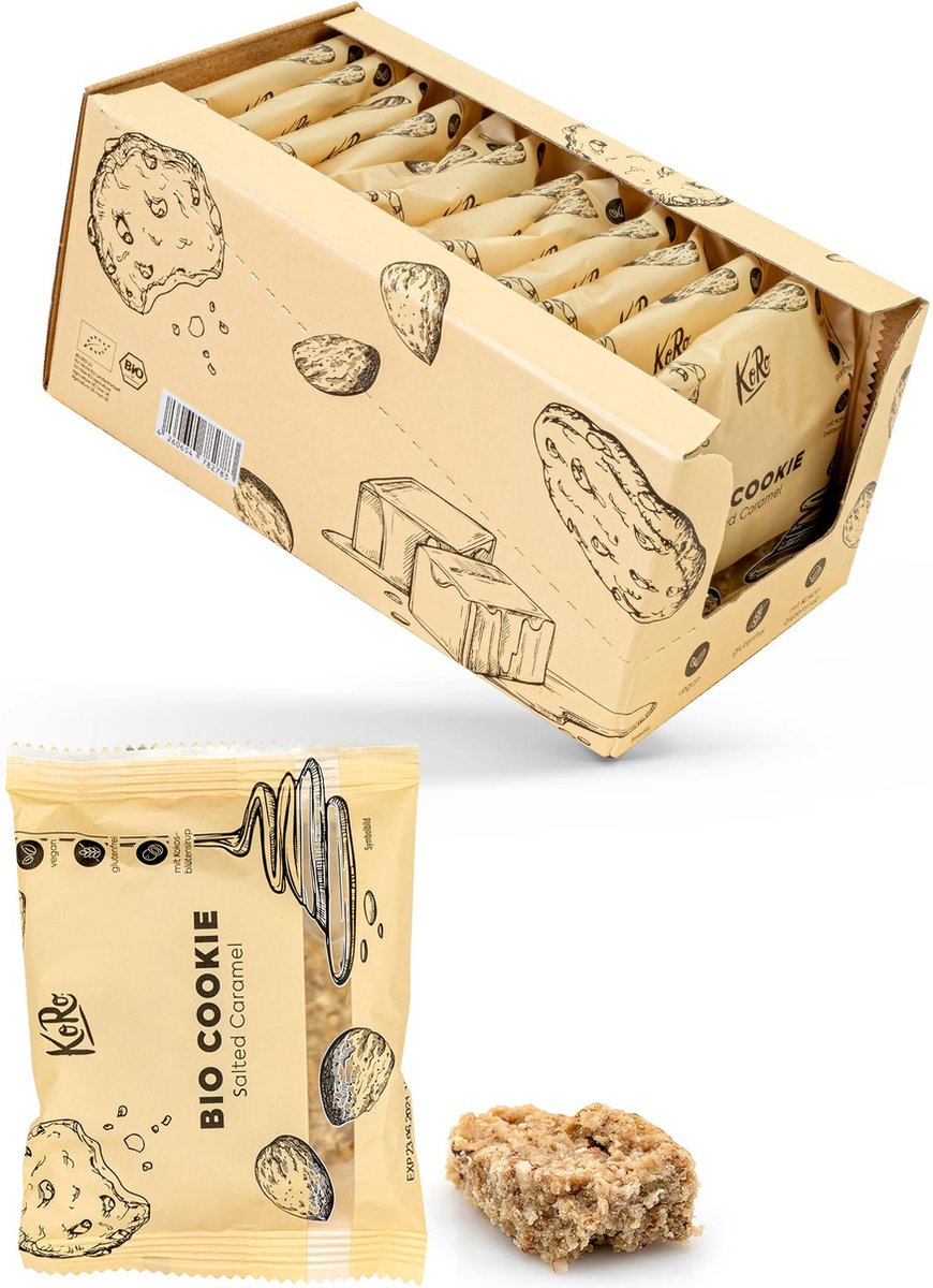 Goedkoopste KoRo | Bio vegan salted caramel cookie 12 x 50 g