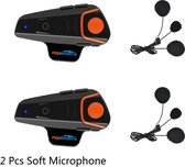 FodSports Intercom Motor Helm - Motorhelm Headset - Intercom - Motor Communicatie Bluetooth - Motor Intercom - Motor Communicatie - Dichte Helm