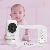 Lakoo® MiniGuard Vision B - Babyfoon met monitor - Babyfoon - white noise - Nachtzicht - Terugspreekfunctie -Compacte Babyfoon met Monitor & Camera - Babymonitor