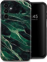 Selencia Hoesje Geschikt voor Samsung Galaxy A15 (5G) / A15 (4G) Hoesje - Selencia Vivid Backcover - Chic Marble Quartz
