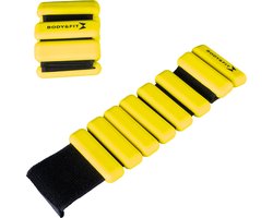 Body & Fit Weighted Bands - Verzwaarde Pols- of Enkelbanden - 0.5 kilo - Krachttraining - 2 Stuks - Zwart