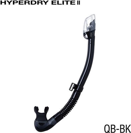 TUSA Hyperdry Elite II snorkel SP0101 QB - zwart/zwart
