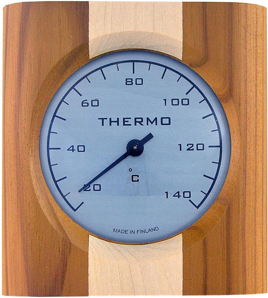 Saunia - sauna thermometer - 2 kleuren hout - saunia