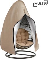Multis Luxe Beschermhoes voor Hangstoel met Standaard - Egg Chair Cover - Waterdicht - 190x115cm - Zand