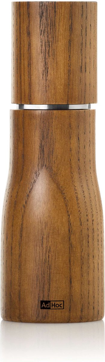 AdHoc Levo Peper- of Zoutmolen 15 cm – Handmatig – CeraCutXL® Keramiek – Warm Bruin Hout