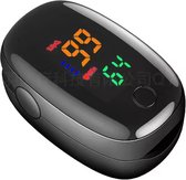 Oxymètre - Oxymètre doigt - Oxymètre doigt avec moniteur de fréquence cardiaque - Pulse Oximeter avec fonction PI - Étui de rangement gratuit